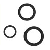 FUKR Lot de 3 Cockrings fins Dick Stretch Noirs
